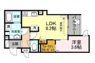 AQUILA上筒井の物件間取画像